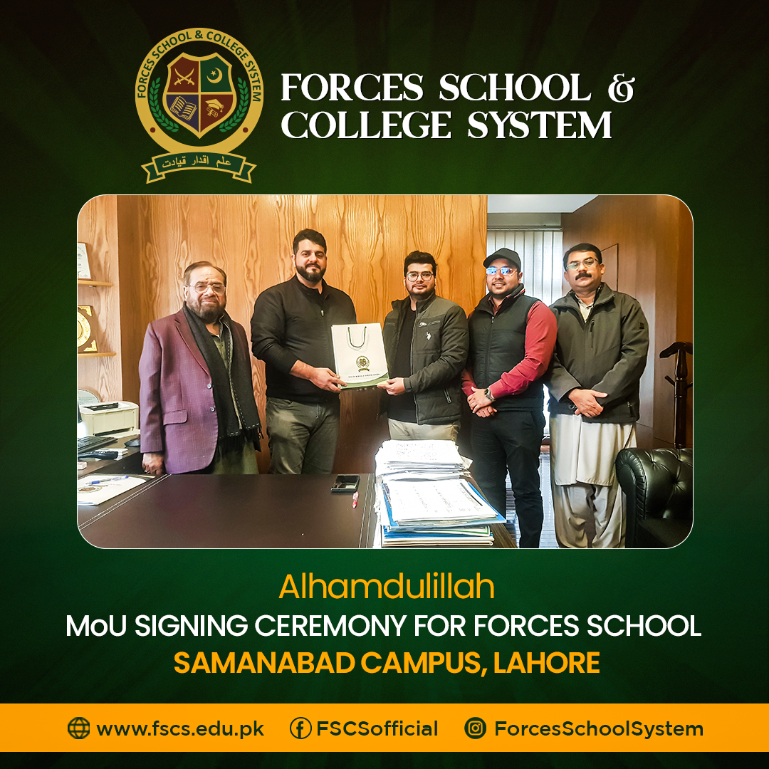 MOU Signing Cermony For FSCS Samanabad Campus, Lahore